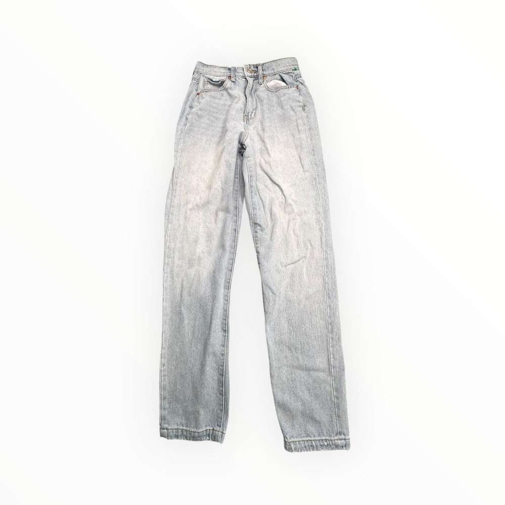 RSQ Jeans Women 25 Blue 90's Jean‎ High Rise Straight Leg Light Wash Cotton